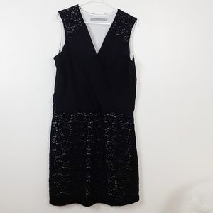 Marc New York Black Crochet Dress V-Neck 14